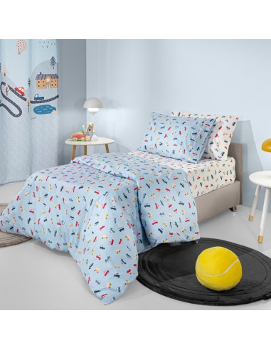 Σετ Σεντόνια Παιδικά 165x250 Roadtrip Sky