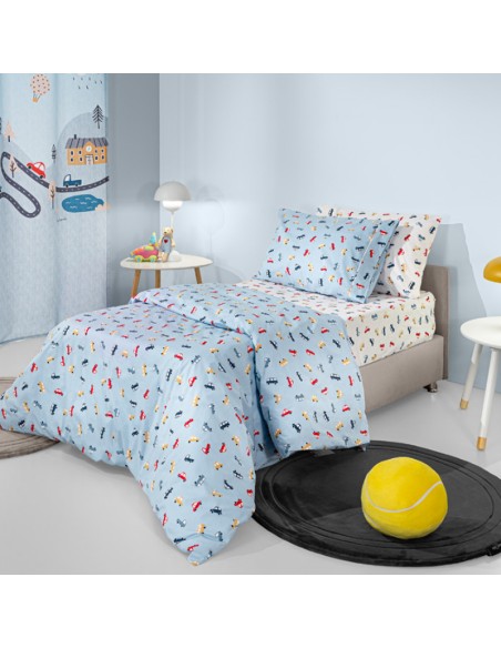 Σετ Σεντόνια Παιδικά 165x250 Roadtrip Sky