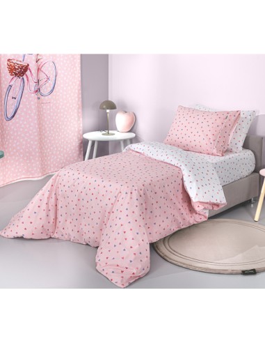 Σετ Σεντόνια Παιδικά 165x250 Amore Pink