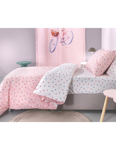 Σετ Σεντόνια Παιδικά 165x250 Amore Pink