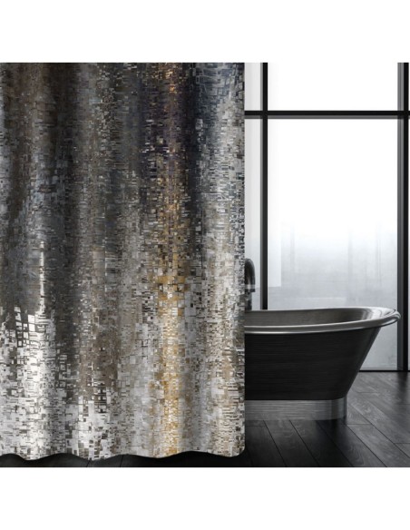 Κουρτίνα Μπάνιου Abstract 180x200 DES 101 Anthracite