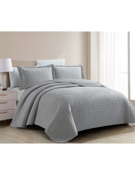 Σετ Κουβερλί Υπέρδιπλο 220x240 Mabelle Lt. Grey