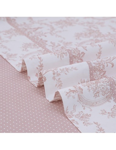 Σετ Σεντόνια Υπέρδιπλα 245x270 Chantal Pink