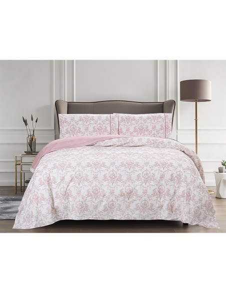 Σετ Σεντόνια Υπέρδιπλα 245x270 Chantal Pink