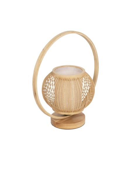 GLOBOSTAR® TULUMKO 02009 Boho Επιτραπέζιο Φωτιστικό Πορτατίφ με Ντουί 1 x E27 AC 220-240V IP20 - Μπεζ - Μ30 x Π18 x Υ32cm