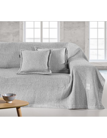 Σετ Ριχτάρια Αντιολισθητικά Αλέκιαστα 2τμχ & 2 Μαξιλαροθήκες Cooling Silver