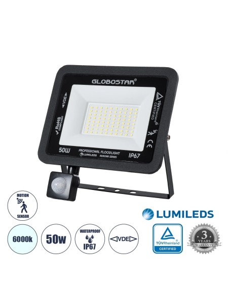 GLOBOSTAR® AURORA 61441 Προβολέας με Ανιχνευτή PIR /...