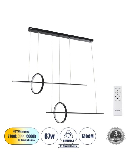 GLOBOSTAR® LINEARE 61290 Μοντέρνο Κρεμαστό Φωτιστικό...