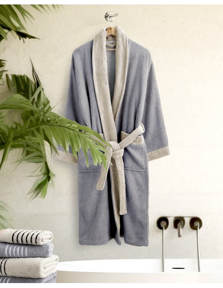 Μπουρνούζι Ease - Extra/Extra Large - Gray / Sand Beige