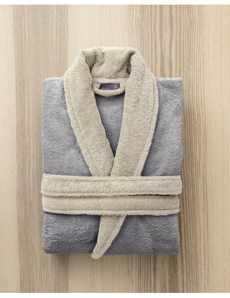 Μπουρνούζι Ease - Extra/Extra Large - Gray / Sand Beige 2
