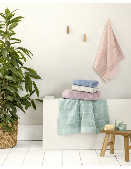 Σετ Πετσέτες (30x50 + 50x90 + 70x140) - Essence Pink 2