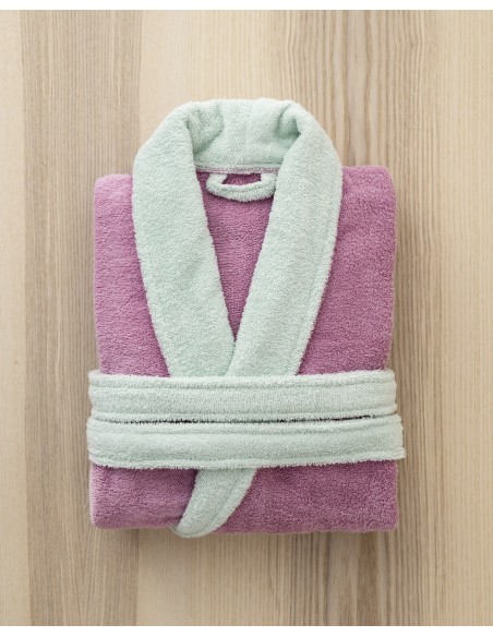 Μπουρνούζι Ease - Small - Mauve Pink / Mint