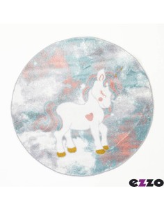 Παιδικό Χαλί ezzo Kiddie Unicorn B805AX6 - Ροτόντα 1.60x1.60