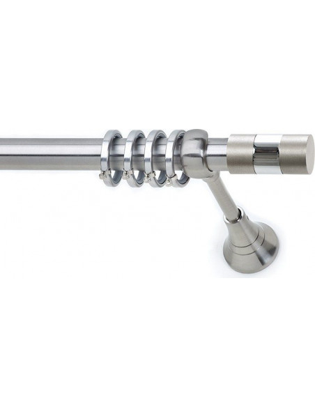 Κουρτινόξυλο S1 Νίκελ Σατινέ Φ25