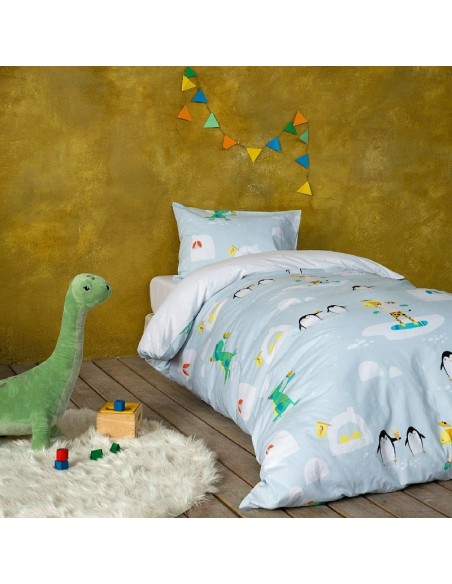 Σετ Παπλωματοθήκη Μονή - Frosty