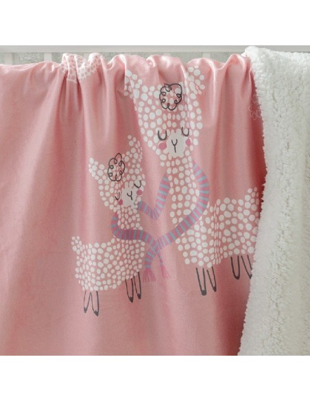 Κουβέρτα Λίκνου 80x110 - Llama Love