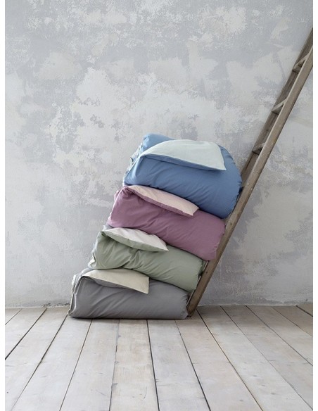 Παπλωματοθήκη Μονή Colors - Cassis / Dusty Rose