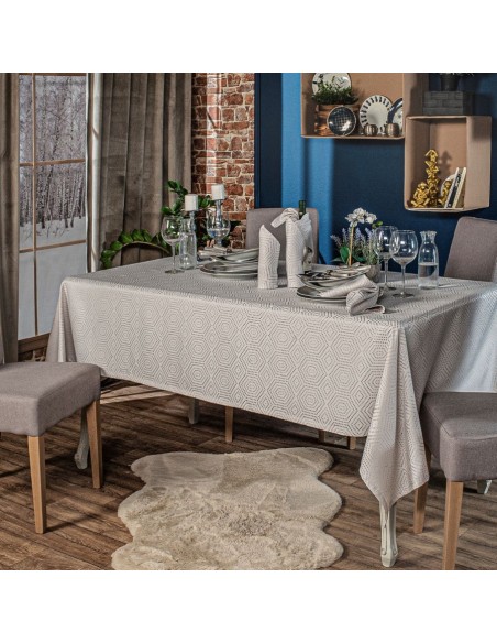 Τραπεζομάντηλο Roussilon - 160x250cm + 12 πετσέτες