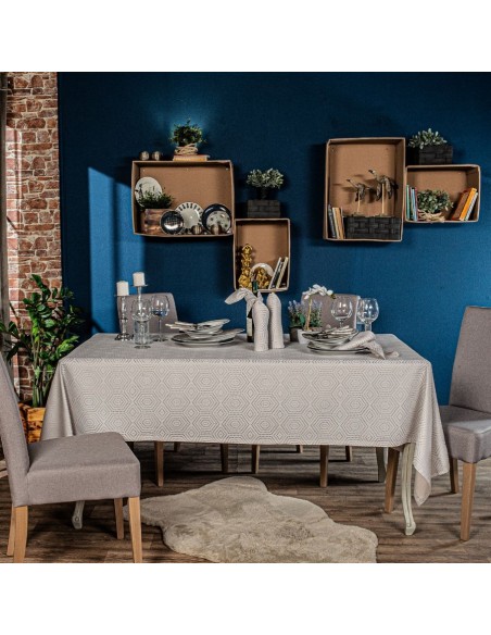 Τραπεζομάντηλο Roussilon - 160x250cm + 12 πετσέτες