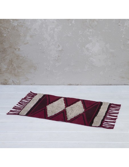 Πατάκι Μπάνιου 50x80 Zahara - Dark Red