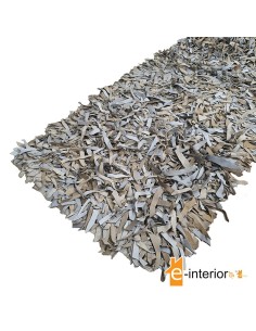 Δερμάτινο Χαλάκι Φουντωτό 70x140 - Tricolore