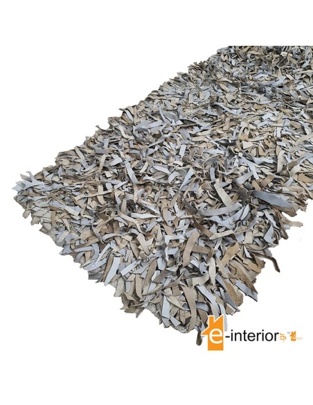 Δερμάτινο Χαλάκι Φουντωτό 70x140 - Tricolore