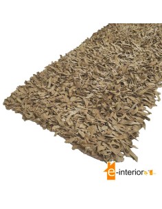 Δερμάτινο Χαλάκι Φουντωτό 70x140 - BEIGE