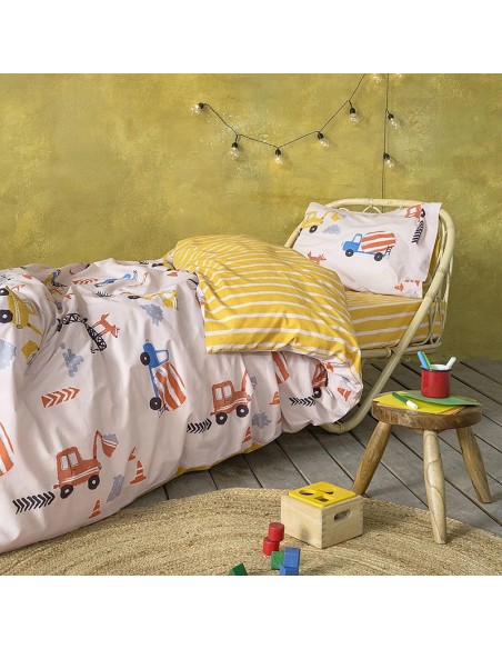 Σετ Παπλωματοθήκη Μονή - Trucky