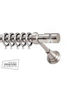 Κουρτινόξυλο S10 Νίκελ Σατινέ Φ25