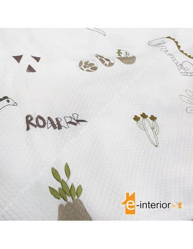 Κουβέρτα Πικέ Κούνιας 120x160 Dino-Roar