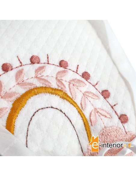 Κουβέρτα Πικέ Κούνιας 120x160 Rainbow Luv