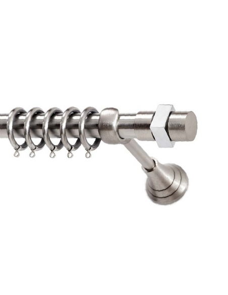 Κουρτινόξυλο S11 Νίκελ Σατινέ Φ25