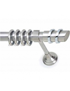 Κουρτινόξυλο S12 Νίκελ Σατινέ Φ25