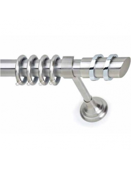 Κουρτινόξυλο S12 Νίκελ Σατινέ Φ25