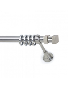 Κουρτινόξυλο S6 Νίκελ Σατινέ Φ25