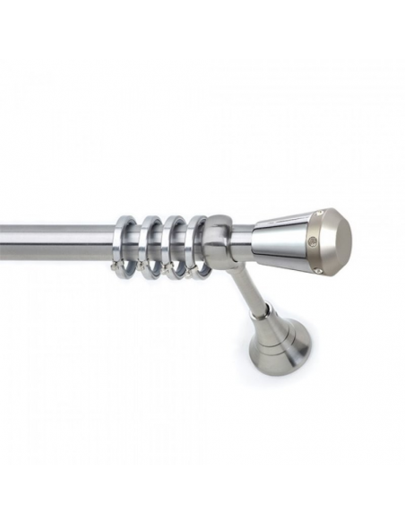 Κουρτινόξυλο S5 Νίκελ Σατινέ Φ25