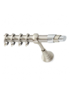 Κουρτινόξυλο S16 Νίκελ Σατινέ Φ25