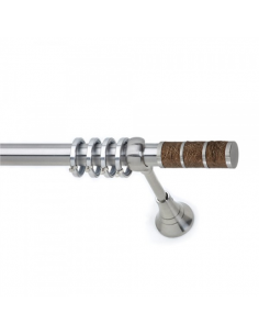 Κουρτινόξυλο S19 Νίκελ Σατινέ Χρώμα Δ Φ25