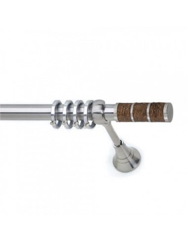 Κουρτινόξυλο S19 Νίκελ Σατινέ Χρώμα Δ Φ25