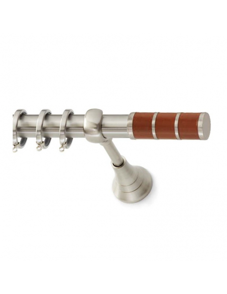 Κουρτινόξυλο S19 Νίκελ Σατινέ Χρώμα Α Φ25