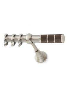 Κουρτινόξυλο S19 Νίκελ Σατινέ Χρώμα Β Φ25