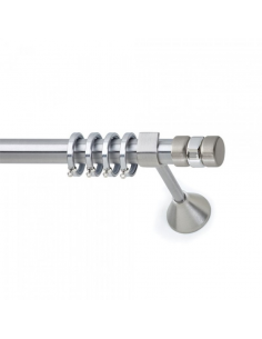 Κουρτινόξυλο Νίκελ Σατινέ ORAMA Φ25