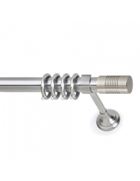 Κουρτινόξυλο Νίκελ Σατινέ RED Φ25