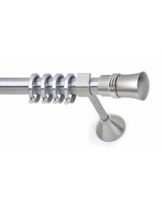 Κουρτινόξυλο Νίκελ Σατινέ LEON Φ25