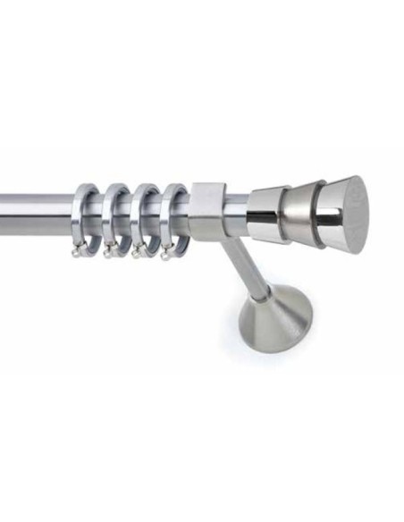 Κουρτινόξυλο Νίκελ Σατινέ TRIPLO Φ25