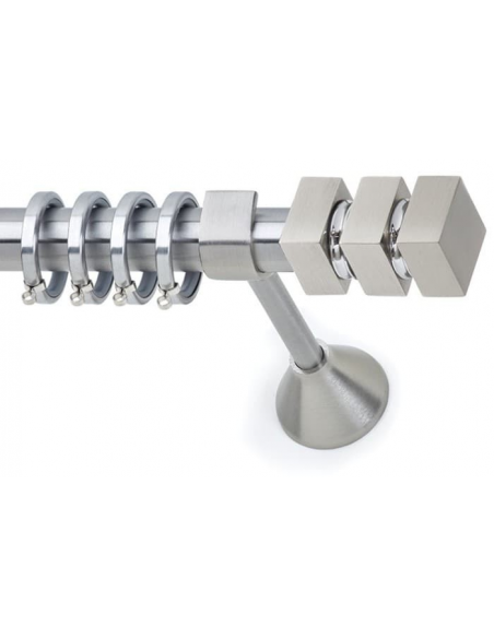 Κουρτινόξυλο Νίκελ Σατινέ APOLON Φ25