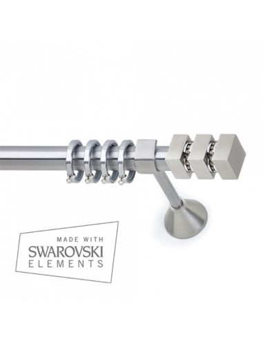 Κουρτινόξυλο Νίκελ Σατινέ SANTORINI 2 Φ25