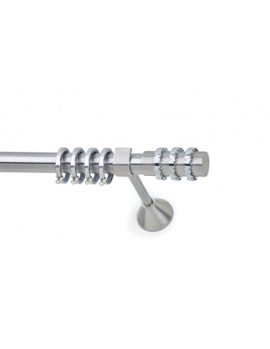 Κουρτινόξυλο Νίκελ Σατινέ SNAKE Φ25