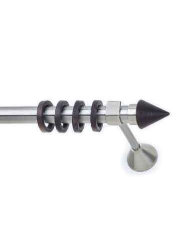 Κουρτινόξυλο Νίκελ Σατινέ MABA WOOD WENGE Φ25