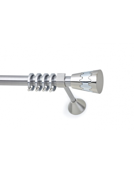 Κουρτινόξυλο Νίκελ Σατινέ VERANDA Φ25